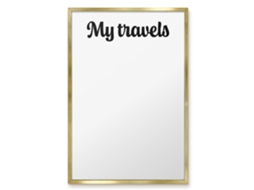 Magnetic Wall Board My Travels For The Office Espelharte (40x60 Cm)