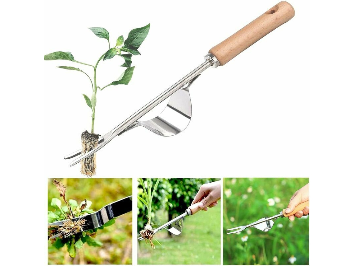 Capinadora manual AQUAFORGE, de aço inox para limpeza de solo e jardim