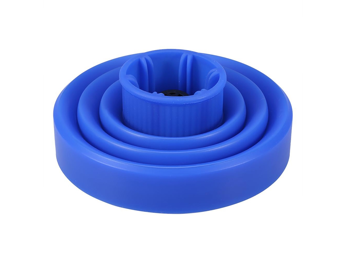 Secador de cabelo profissional dobrável 2026 com difusor e touca, azul.