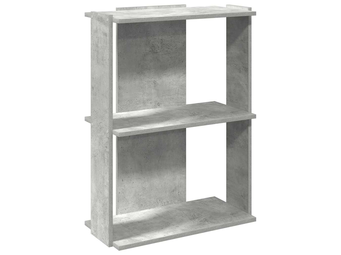 Bookcase, Bookcases Vidaxl Cinzeto Madeira Processada (60 X 30 X 80 Cm)