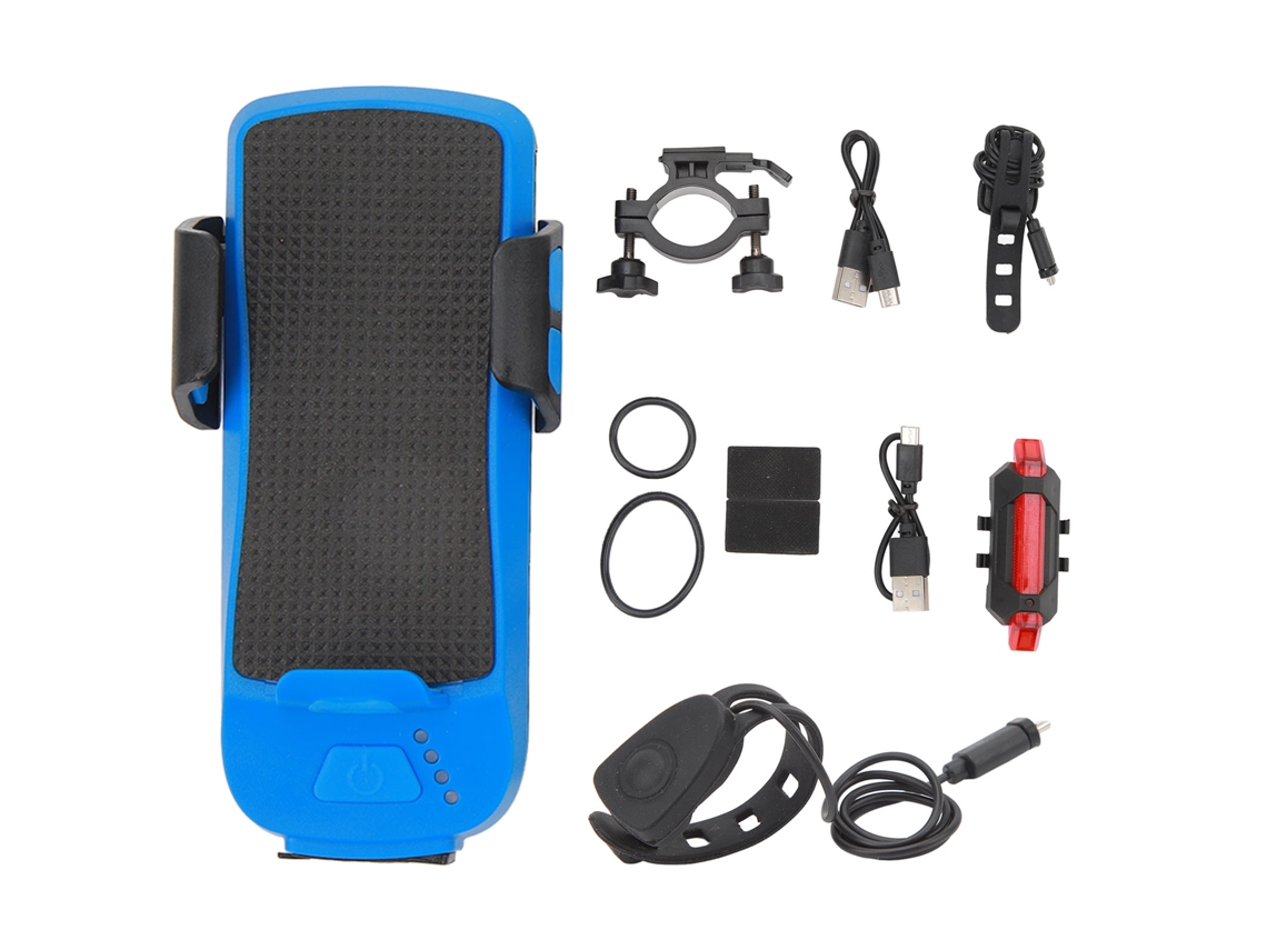 Suporte Para Celular De Bicicleta Com Farol De Carregamento Usb, 3 Modos De Iluminação, Antiderrapante, Power Bank Para Bicicleta Elétrica E Aquaforge