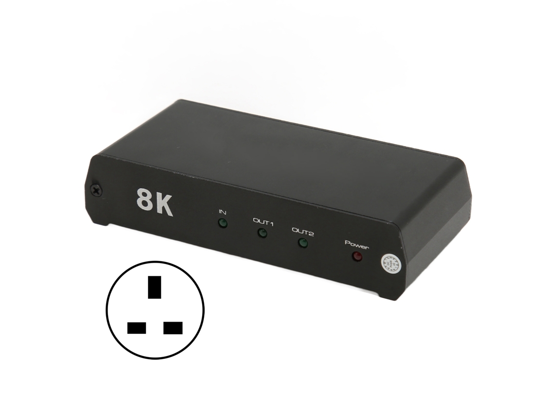 Divisor Hdmi LAXISCREED 1 Entrada 2 Saídas 8k 60hz Hdr