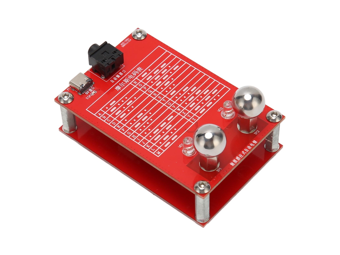 Aetheria chave Telegráfica Automática 5v para Código Morse Cw com Base de Ímã, Interface de Saída 3.5mm para Rádio de Ondas Curtas