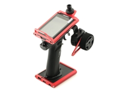 Kit Modificação Volante Transmissor Rádio Vermelho Controle uma Mão para Flysky Nb4/nb4+/noble Lite/pro Acessórios Diy MDUG