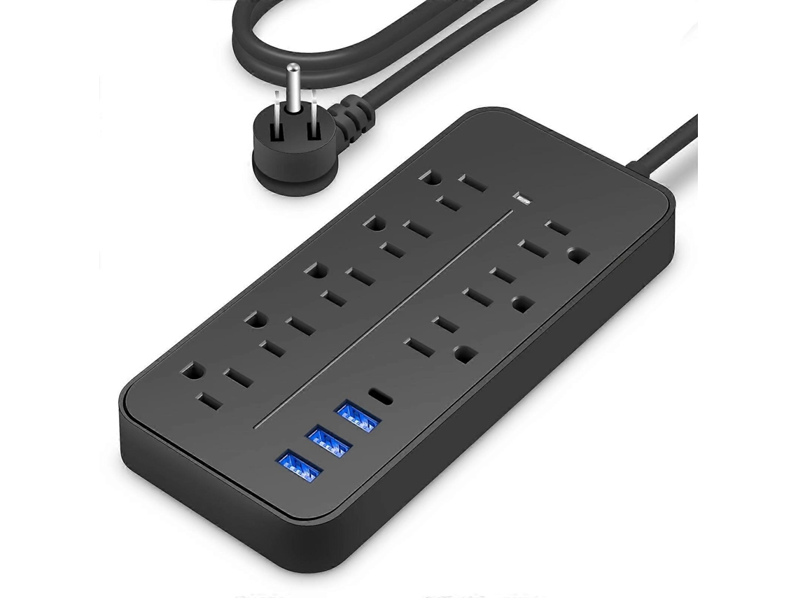Extensão Elétrica Com Múltiplas Tomadas Para Ligar Todos Os Seus Dispositivos Com Segurança. Olysi Shop