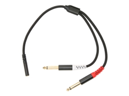 Cabo Divisor Áudio LAXISCREED 3.5mm Fêmea para 2x 1/4 Polegada Macho