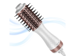 Padrão Europeu) Mini Pente de Ar Quente Portátil para Modelagem de Cabelo em Casa MDUG (mini Versão (ouro Branco)