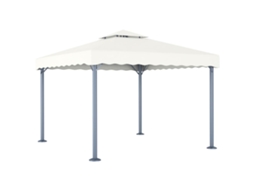 Vidaxl Gazebo 300x300 Cm Alumínio Creme