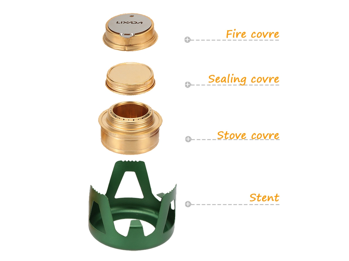 Mali lixada Queimador de Álcool Portátil Mini Leve para Camping Outdoor Fogão de Camping