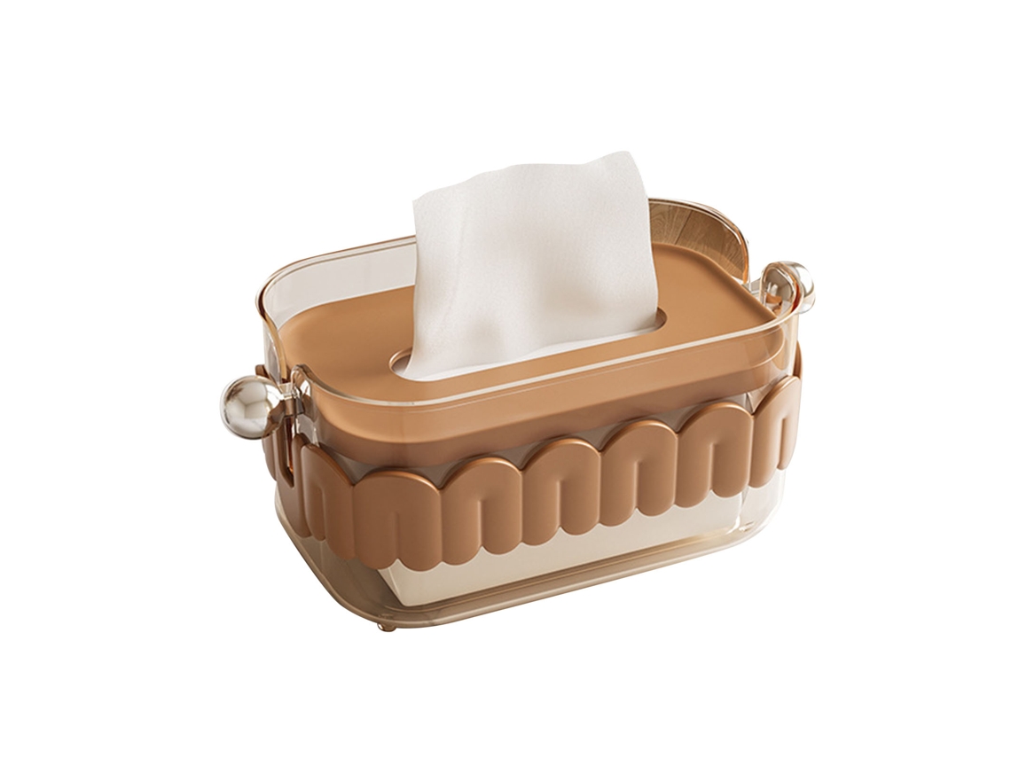 Caixa de Papel Higiênico de Plástico, Simples, com Elástico Interno, para Casa, Dormitório, Restaurante, Branco Quente, 350g