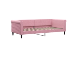 Day Bed, Day Beds Vidaxl Cor-de-rosa Veludo (90 X 200 Cm)