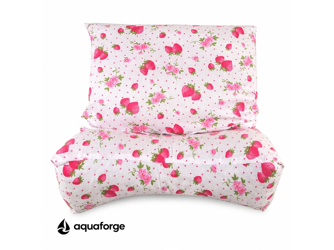 Almofada Cervical Ergonómica Algodão Respirável 38 X 20 X 14 Cm