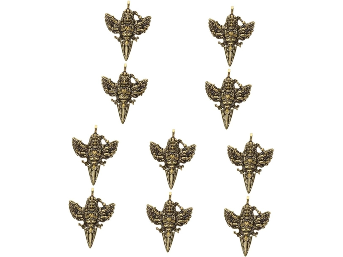 De 4 Pingentes Mini Com Argola Para Pendurar Em Formato De Pilão De Demônio, Ideais Para Colares E Berloques.