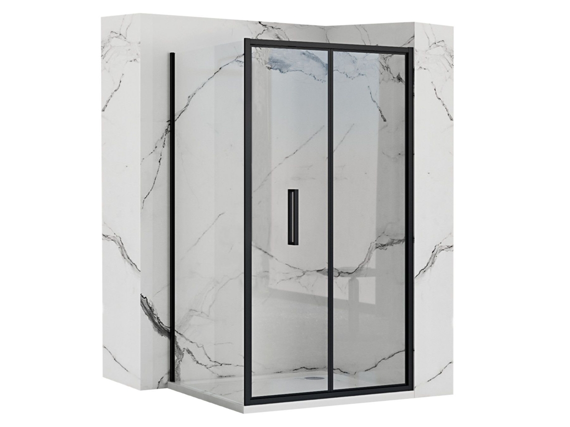 Cabine De Duche De Canto Rea Rapid Fold Black 100x90