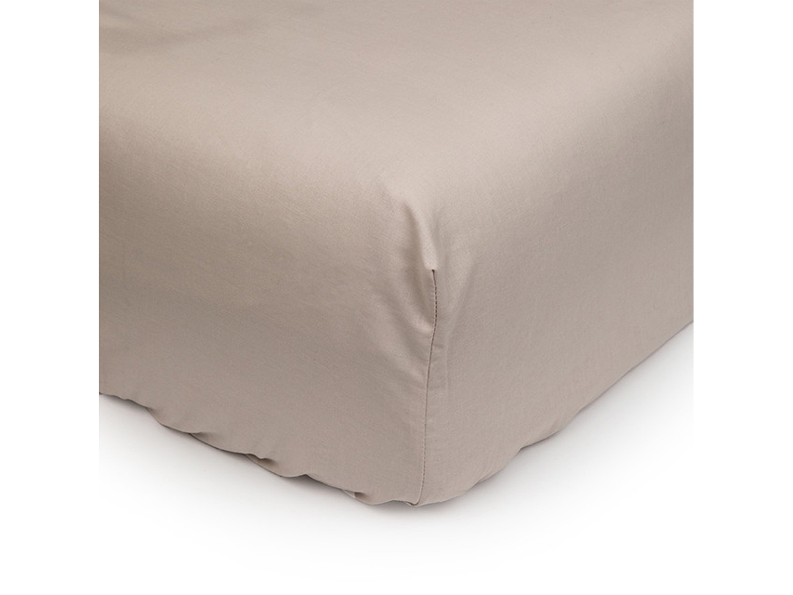 Lençol Cintado MEVAK LIVING Cinzento (Poliéster - 80x200 cm)