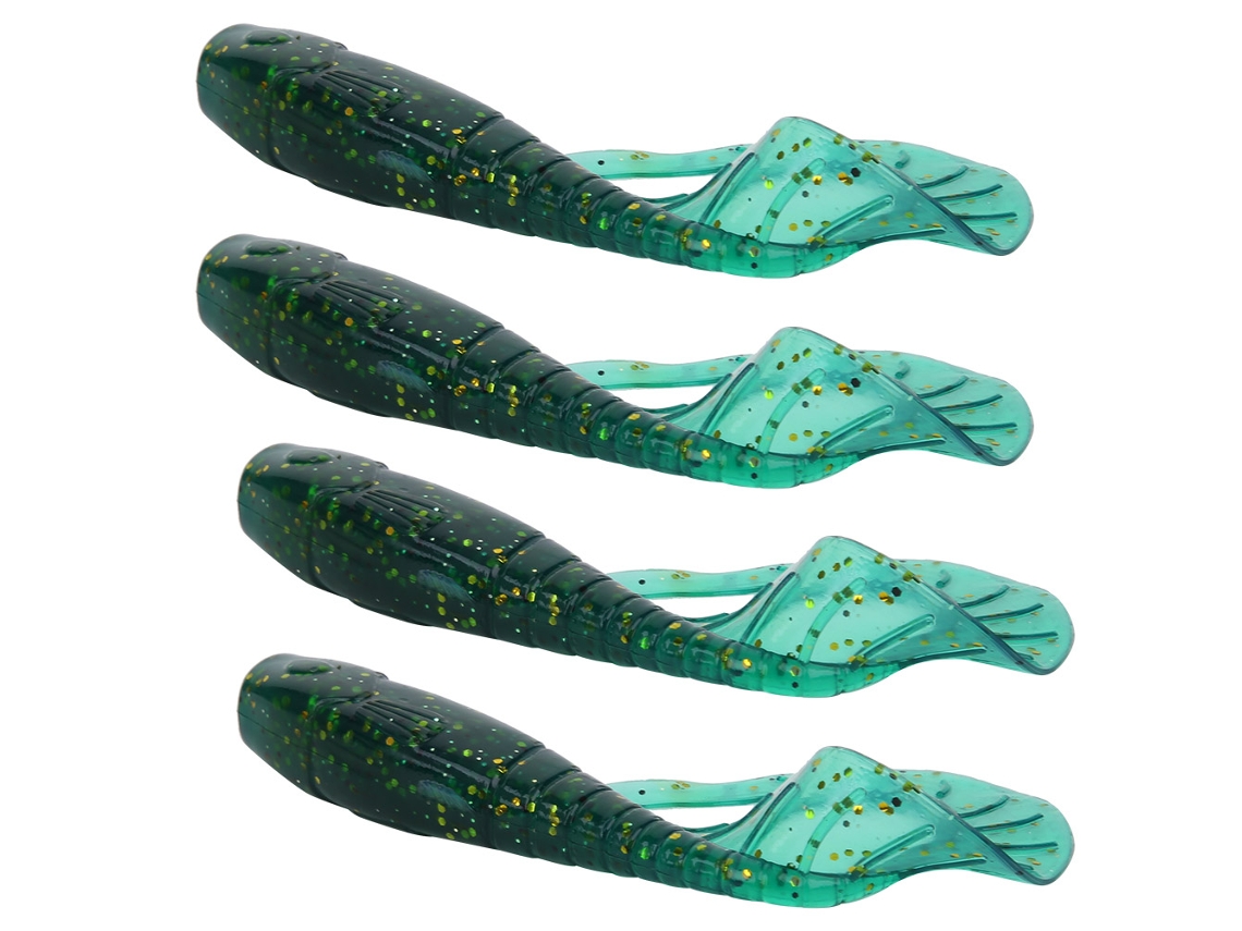 Curly Worm Soft Bait Salted Silicone Lure Long Tail Swimming Tackle
