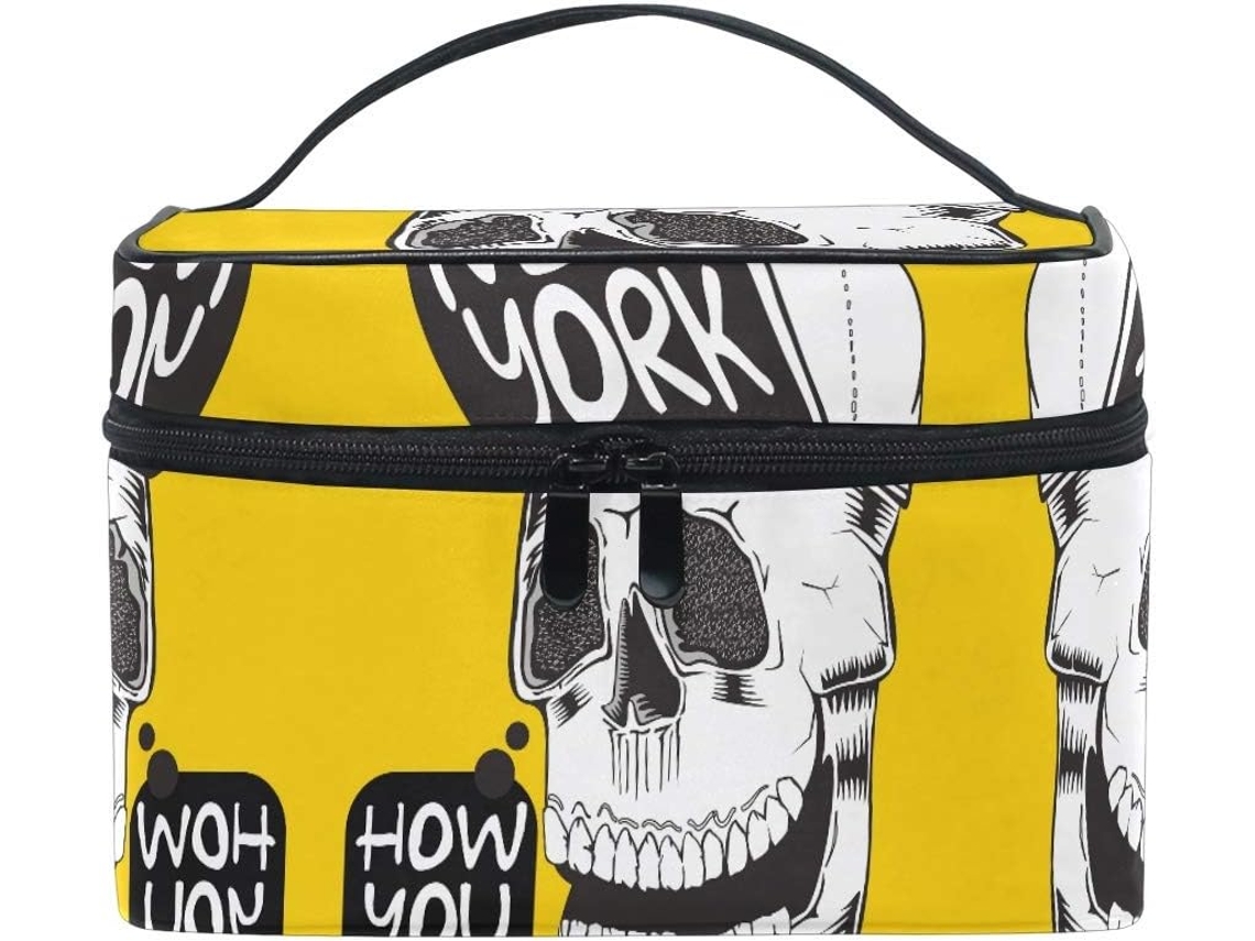Bolsa organizadora de cosméticos Skull New York S/MARCA