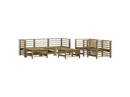 Garden Lounge Set, Garden Lounge Sets Vidaxl Marrom Madeira De Pinho Impregnada (n/a)