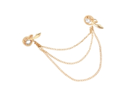 Grampo De Cabelo Vintage De Liga Longo Com Strass Feminino Acessório