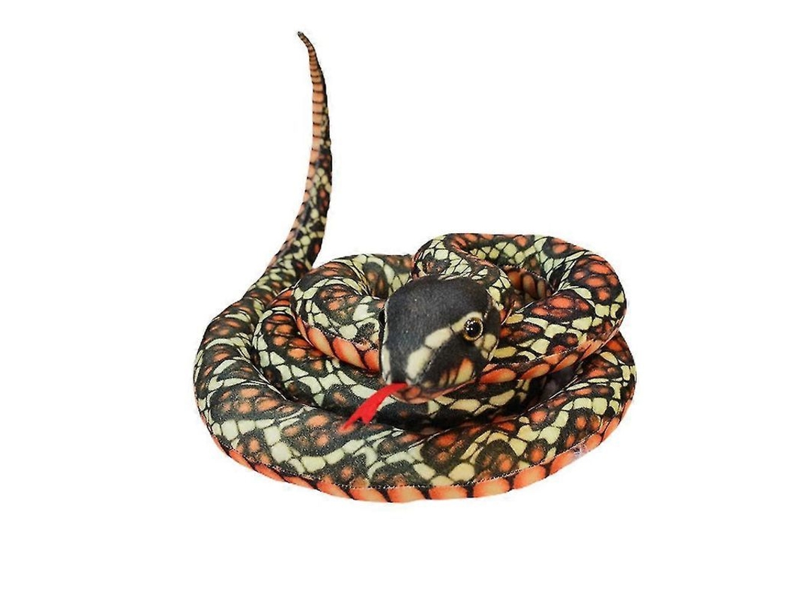 Brinquedo de Cobra Python de Pelúcia 200cm Simulação Brinquedo para Crianças Presente Decoração