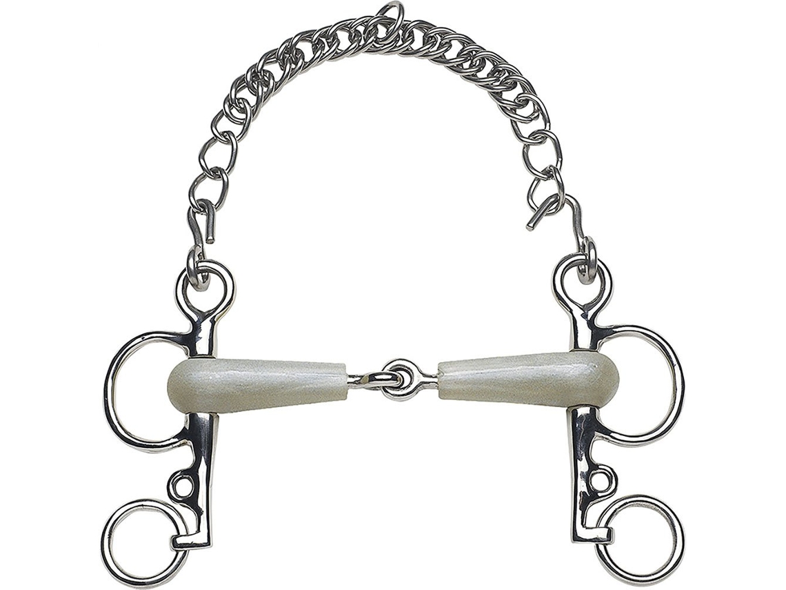 Broca Pelham Dividida com Ramo Curto Flexi 110 Mm Prateado 125 Mmfeeling