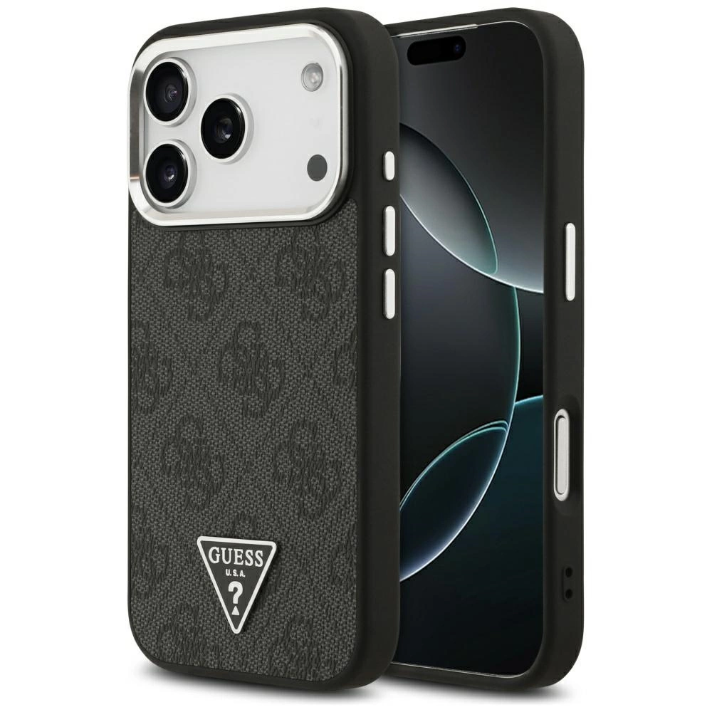 Capa Guess Para Iphone 17 Pro 4g Com Logo Triangular E Design Premium Magsafe.