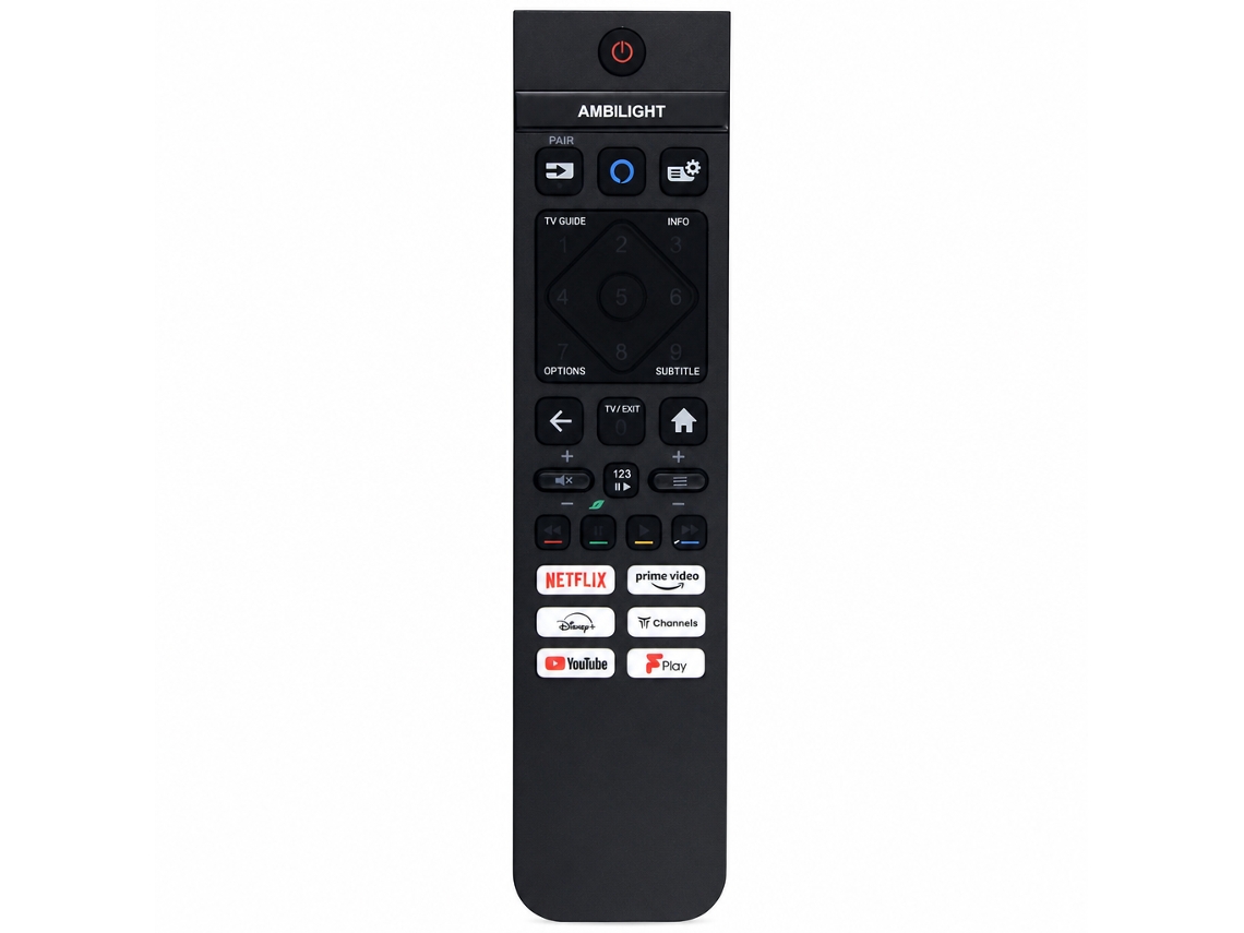 Comando À Distância Para Tv Compatível Com Philips Src-3216-11/12/06, Src-3212 E Src-3215-06/01, Retroiluminado, Sem Voz_zhd