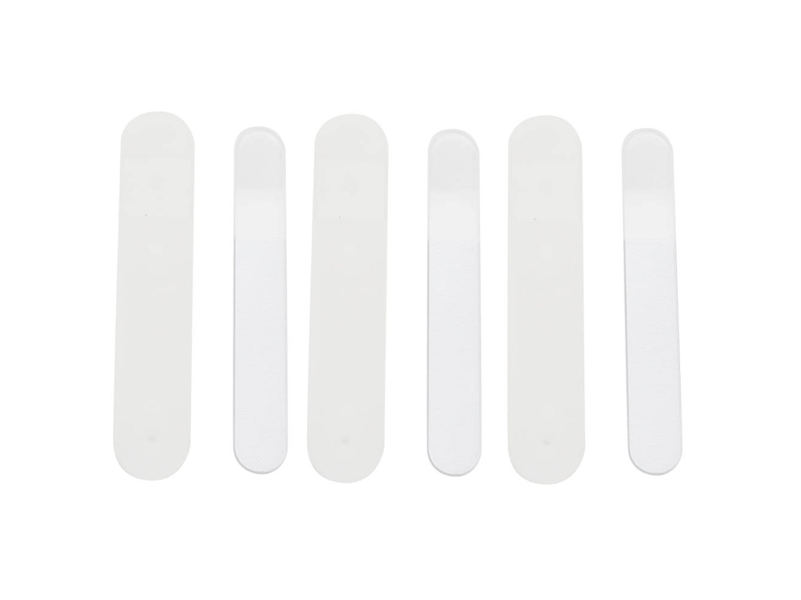 2026altiro-3 Peças Lija De Unhas De Vidro Nano Lixadeira Polidor De Unhas Ferramenta De Manicure Forma Arco