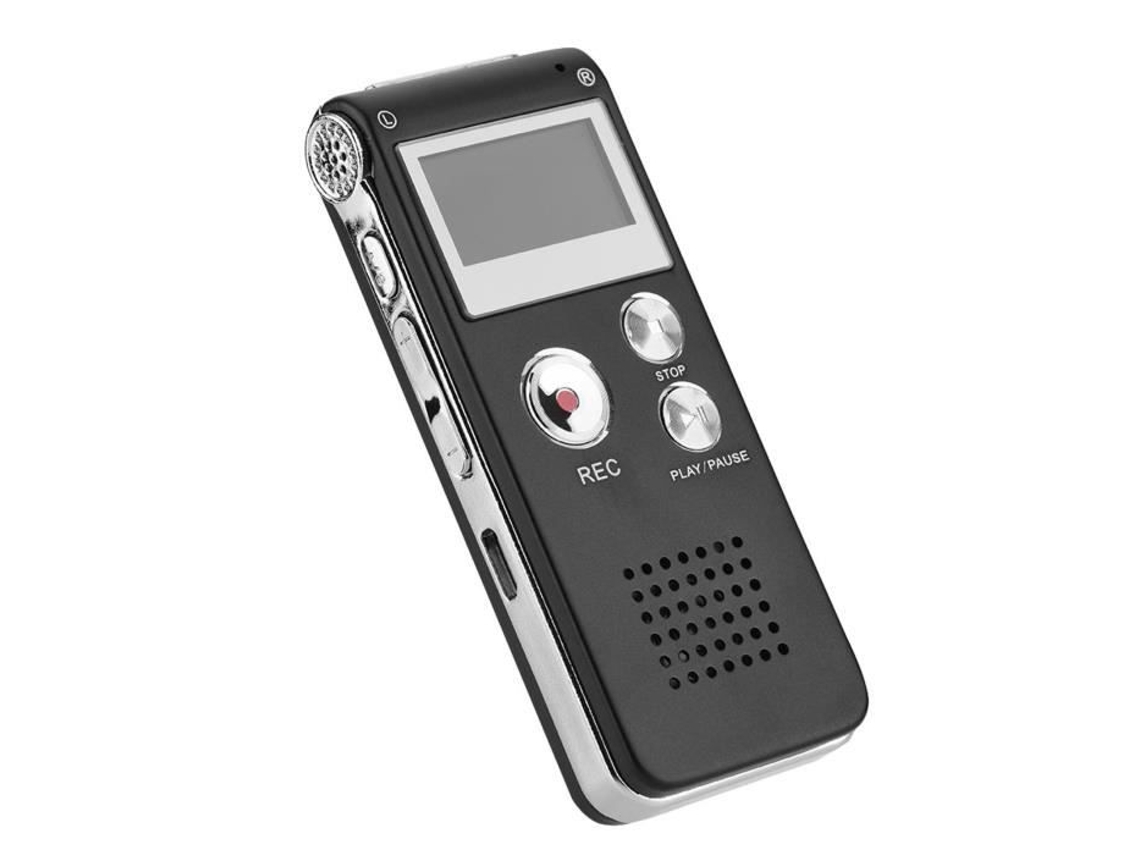 Salalis Voice Recorder LCD Recording Can 8GB Sistema de gravação de alta definição
