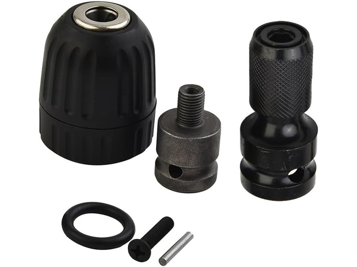 Cabeçote De Para Com Mandril Sem Chave 0,8 A 10 Mm E 1/2 Polegada 1/4 Encaixe Quadrado