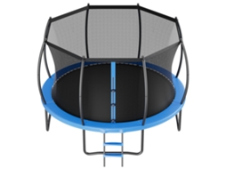 Trampolim Para Exterior Succebuy 427 X 260 Cm Cama Elástica Para Crianças Capacidade De Carga De 204 Kg