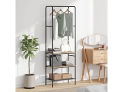 Vidaxl Suporte Para Roupas Carvalho Sonoma 60 X 30 X 171 Cm
