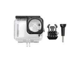 40m Waterproof Housing Case For Hero 10/9 Max Lens Mod Wide Angle Lens Action Camera Black LAXISCREED