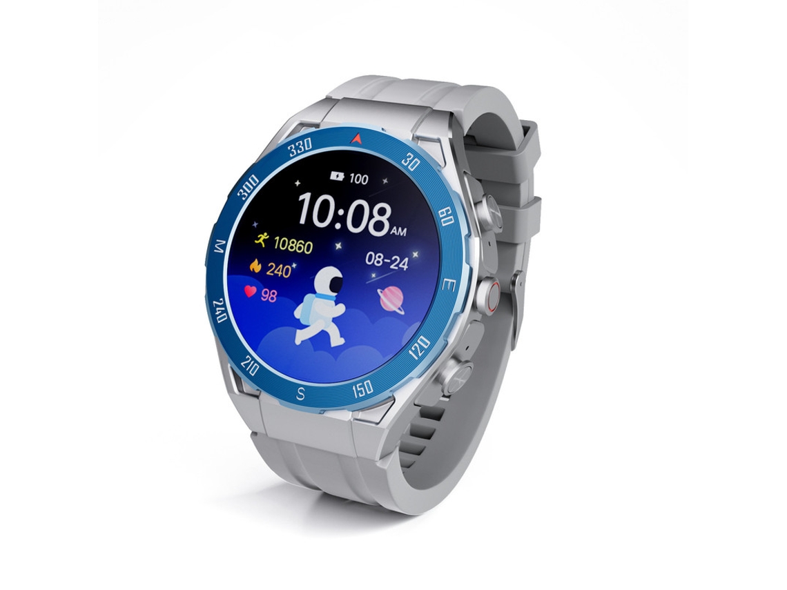 SHAH ARPAN F33 Tws Earbuds Smart Watch 2 em 1 4G Memória Frequência Cardíaca Monitoramento de Saúde Música Esportes Silicone Cinza