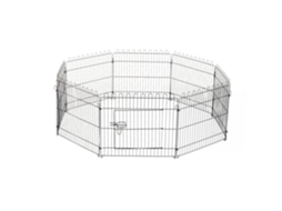 Parque infantil com 8 painéis, gaiola metálica dobrável, porta de jardim 71x61 Cm em S/MARCA