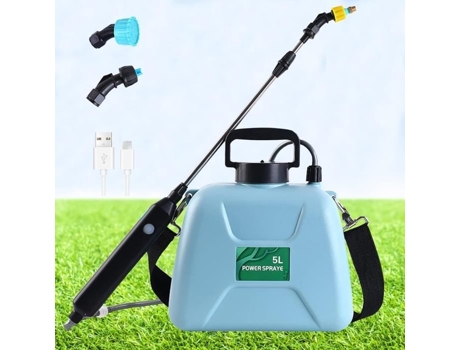 Pulverizador Elétrico de Jardim Doubfivsy com 3 Bicos Ajustáveis Recarregável Por Usb Pulverizador de Proteção de Plantas Po31 SSS