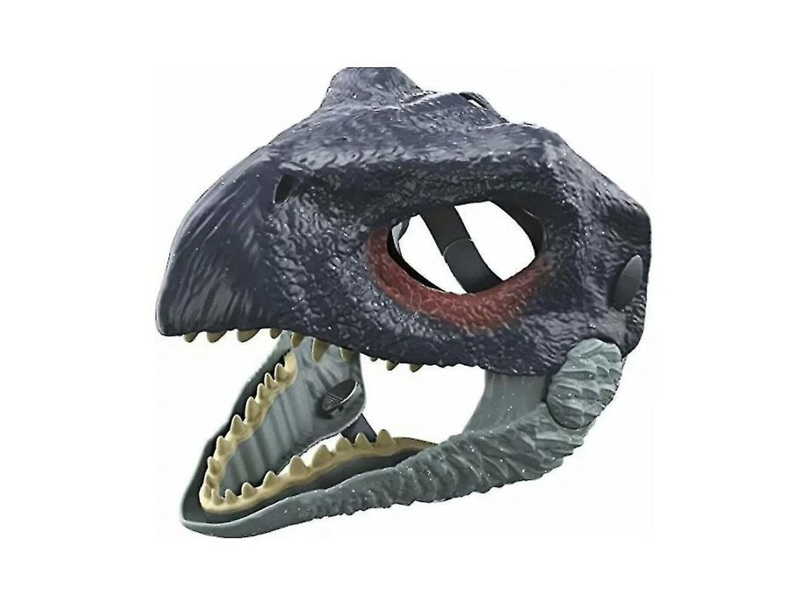 Fasst máscara de Dinossauro Tyrannosaurus Rex de Jurassic World com Mandíbula Móvel para Halloween e Festas