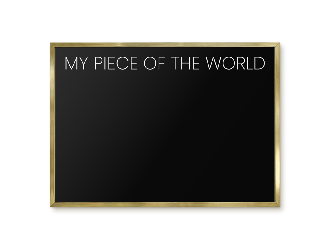 Magnetic Board For Wall My Piece Of The World For The Bedroom Espelharte (70x50 Cm)