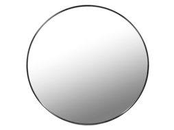 Espelho 50cm Moldura Preta Leobert