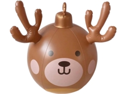 Rena Inflável De Natal Em Formato De Bola. Artigos Para Festas E Decoração Para Casa.