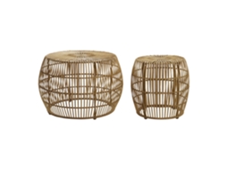 Mesa de Centro ALEXANDRA HOUSE LIVING, madeira de manga natural, 100x60x45cm