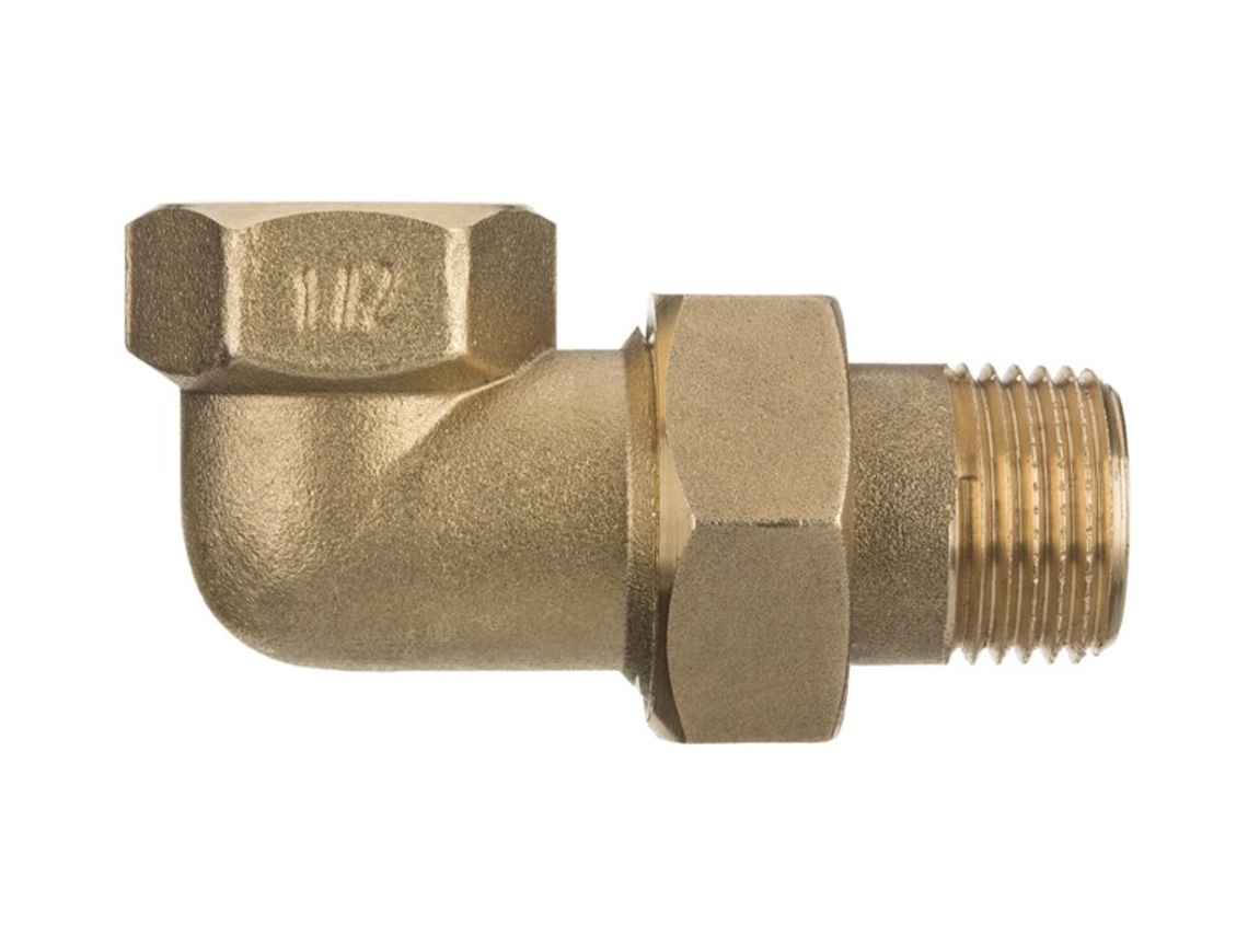 Conexão de Tubo com Rosca de 3/4, União de Conexões de Cotovelo em Tubo Roscado de 25 mm, União de Conexões Fêmea x Macho em Latão