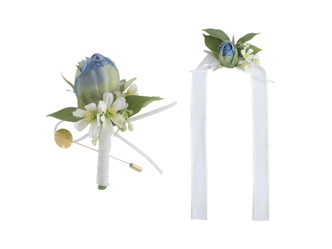Corsage de Pulso e Bouquet com Caixa de Doces LAXISCREED para Ocasiões Especiais