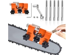 Kit De Afiar Corrente Com 5 Cabeças 7x6x2, 8cm Compatível Todas As Motosserras E Serras Elétricas
