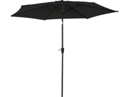 Chapéu de Sol HAPPY GARDEN Hapuna (Preto - Alumínio - 270 x 235 cm)
