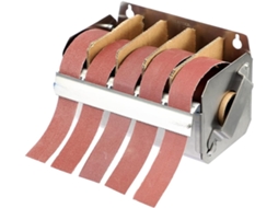 Dispensador De Cintas De Lixa Em Aço Inoxidável Com 5 Compartimentos E Organizador.