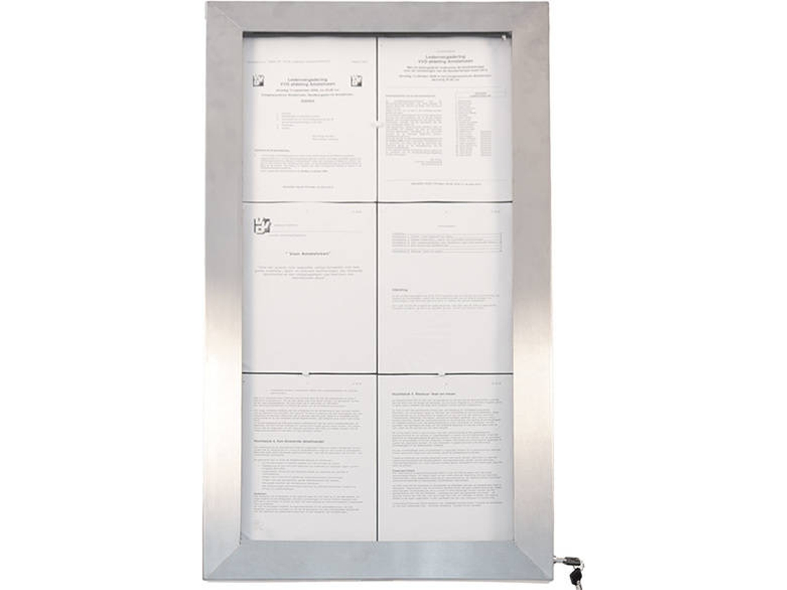 Display Informativo LED SECURIT 6X A4  99 X 52 cm
