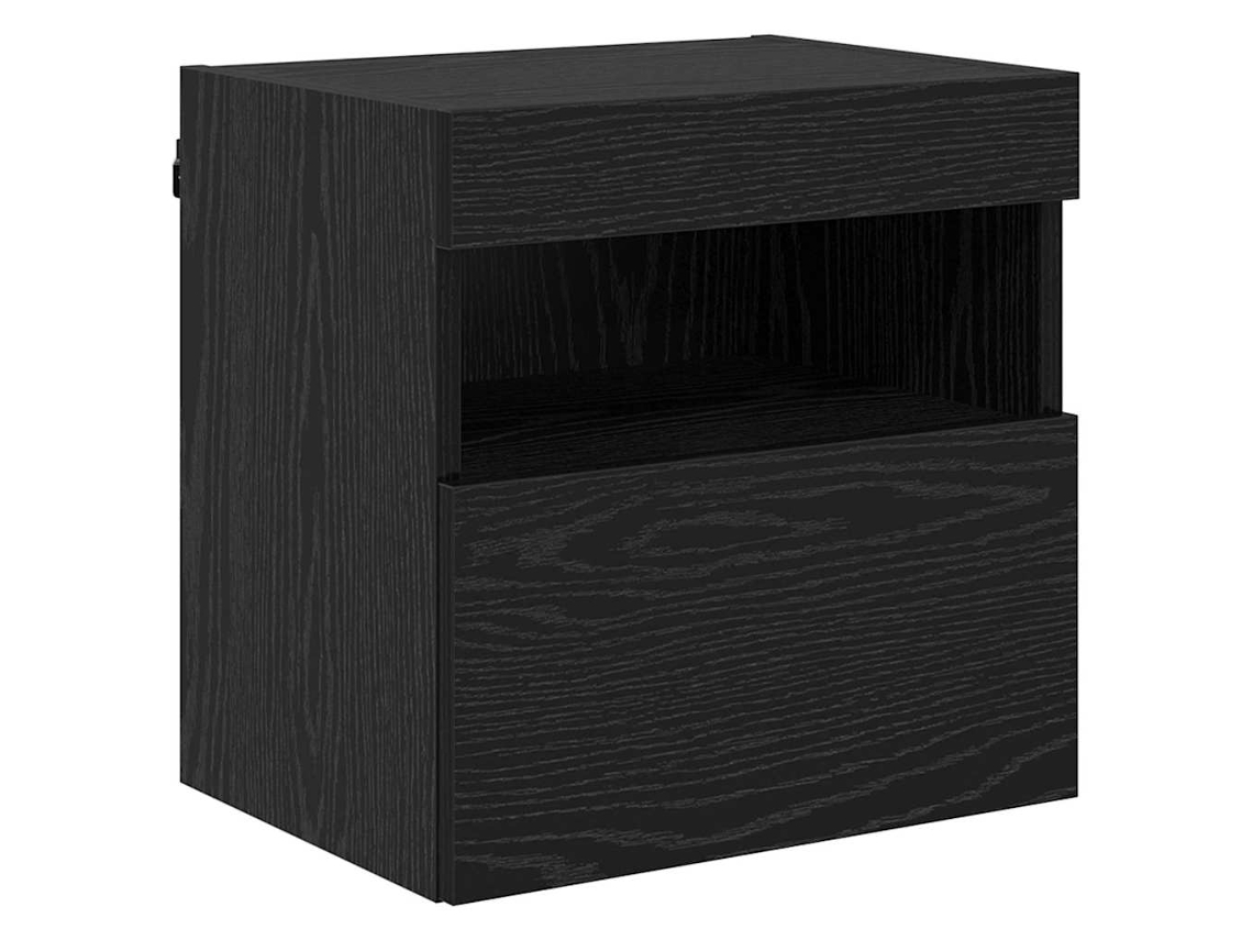 Conjunto 2 Gabinete Para Tv Vidaxl Preto Derivados De Madeira (40 X 30 X 40 Cm)