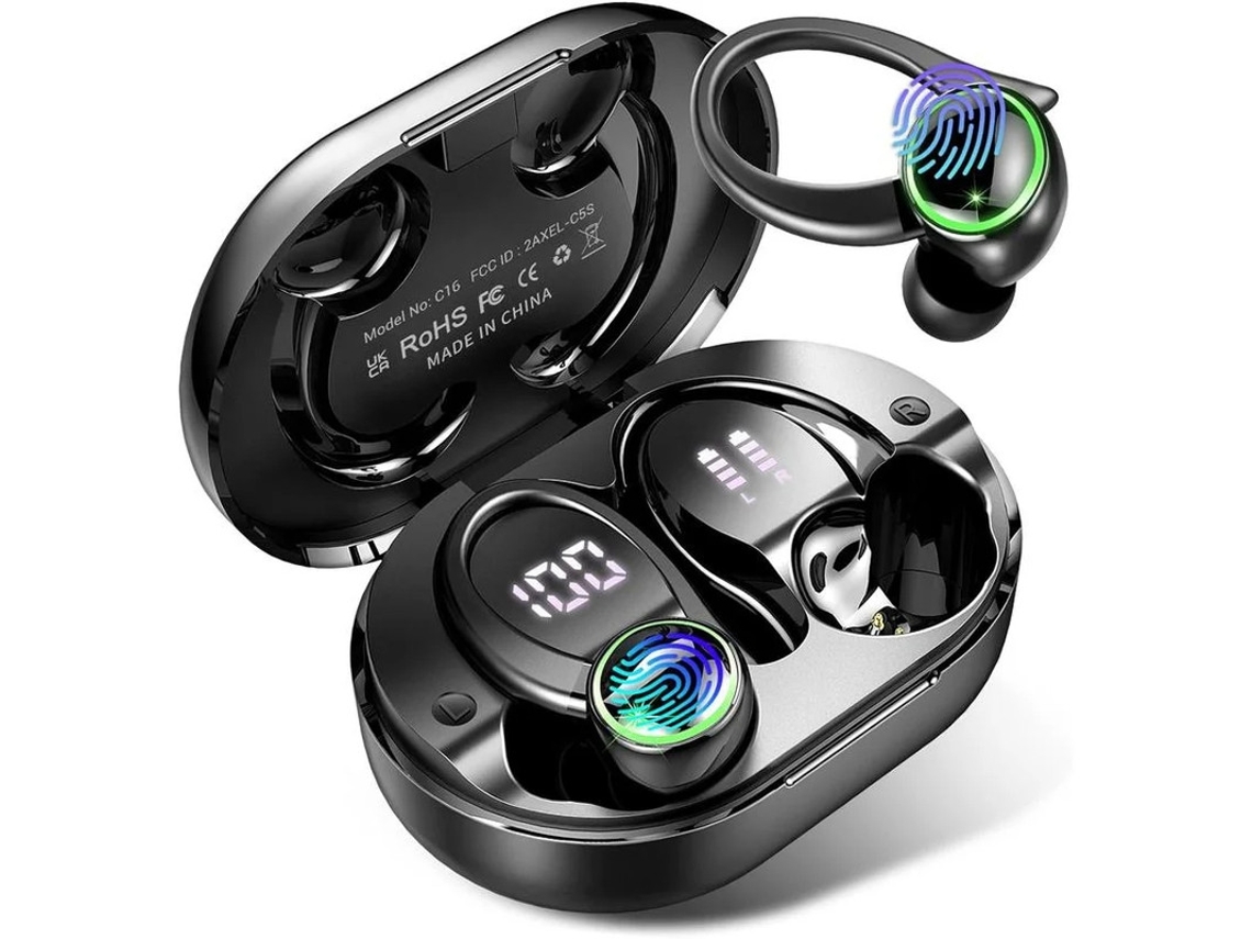 Auscultadores Sem Fios Auscultadores Bluetooth 5.3 Com Microfone Com Cancelamento De Ruído Auscultadores Bluetooth Estéreo Graves 50 Horas