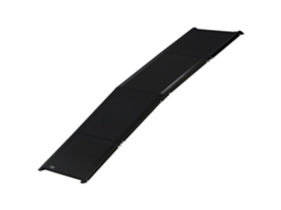 Rampa dobrável para cães com superfície antiderrapante alça e gancho carga até 60 kg 158x43,5x2,5 cm Preto | S/MARCA